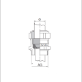 EMC shielded cable gland